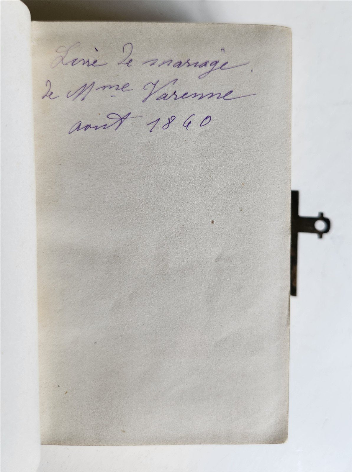 1880s PAROISSIEN ROMAIN antique BEAUTIFUL VELVET BINDING w/ SILVER CROSS CLASP