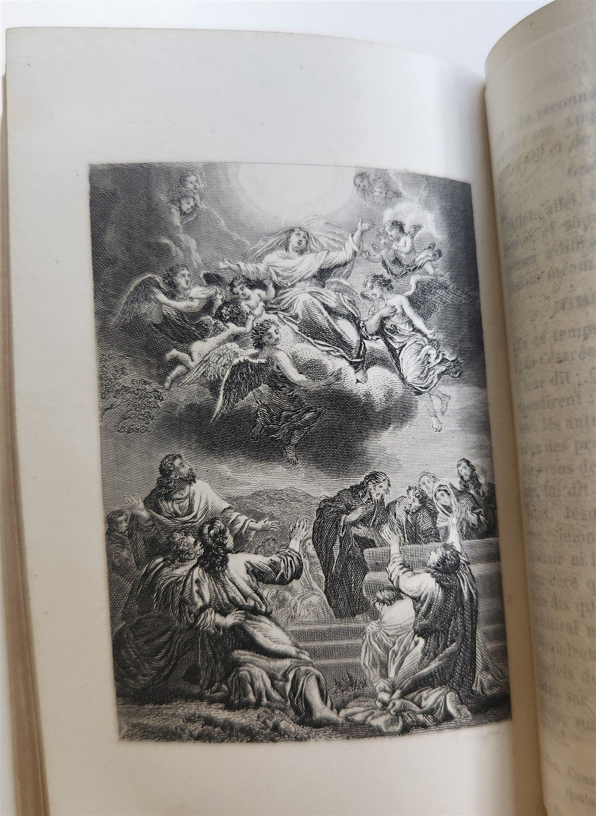 1880s PAROISSIEN ROMAIN antique BEAUTIFUL VELVET BINDING w/ SILVER CROSS CLASP