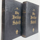 1927 BIBLE in GERMAN 2 VOLS GIFT from Duke of Braunschweig and Luneburg antique
