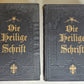 1927 BIBLE in GERMAN 2 VOLS GIFT from Duke of Braunschweig and Luneburg antique