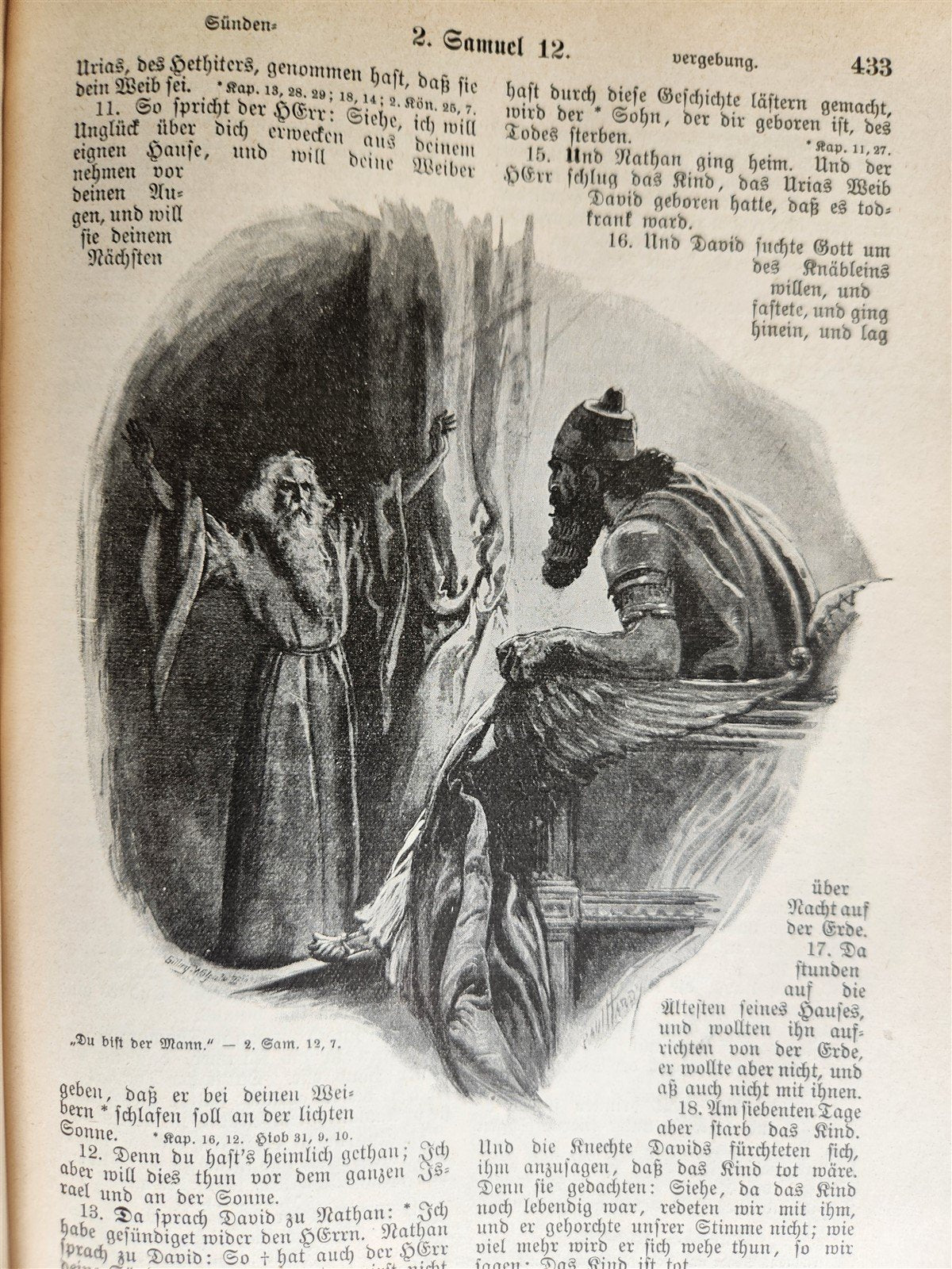 1927 BIBLE in GERMAN 2 VOLS GIFT from Duke of Braunschweig and Luneburg antique