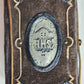 1840s PRAYER BOOK in GERMAN antique VELVET BINDING w/ METAL DECORATIONS