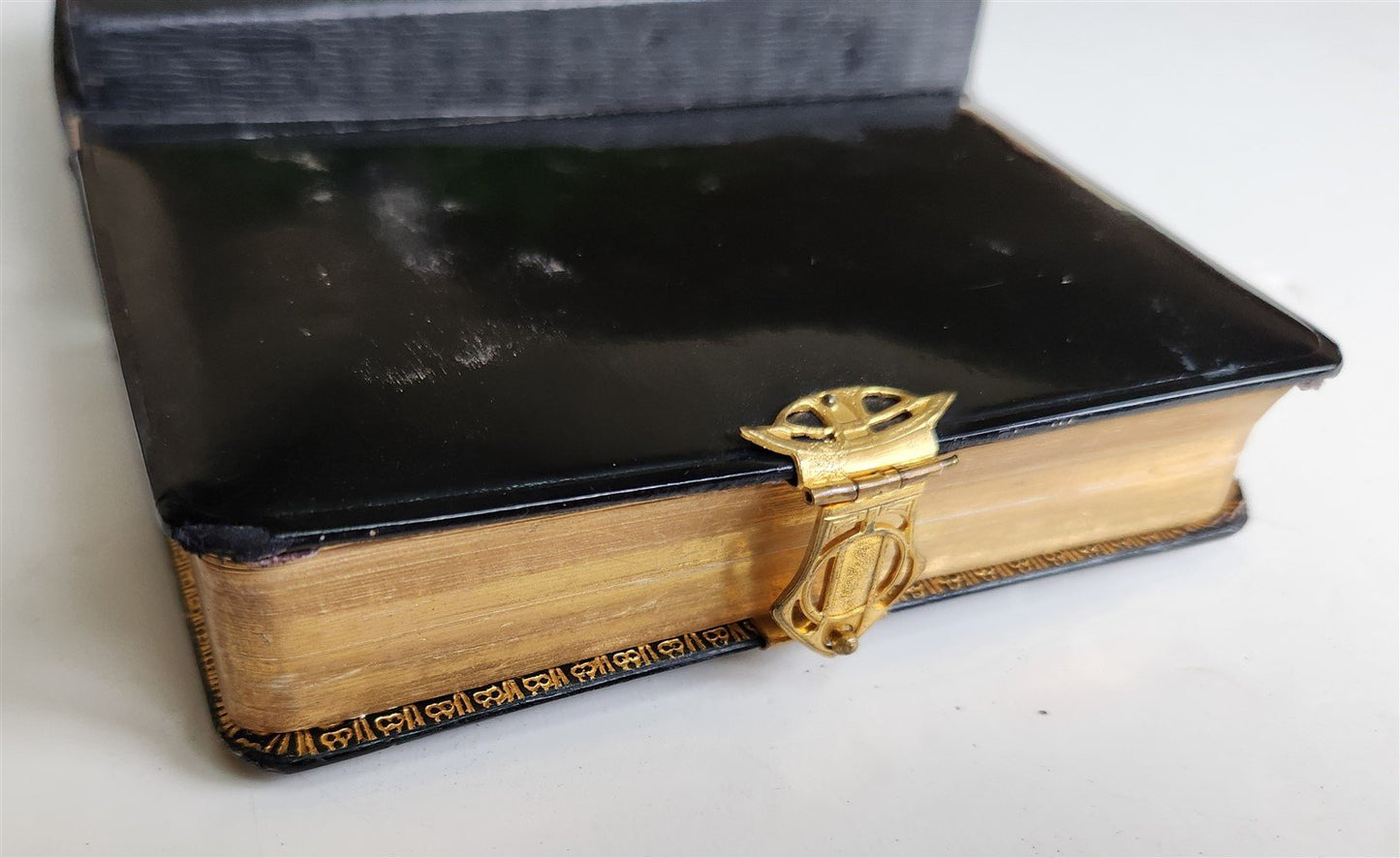 1911 HYMNAL in GERMAN antique DECORATIVE BINDING