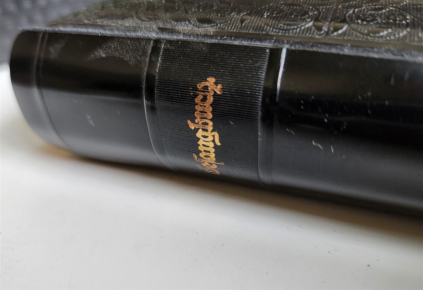 1911 HYMNAL in GERMAN antique DECORATIVE BINDING