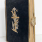 1905 HYMNAL in GERMAN antique DECORATIVE VELVET BINDING w/ METAL ORNAMENT