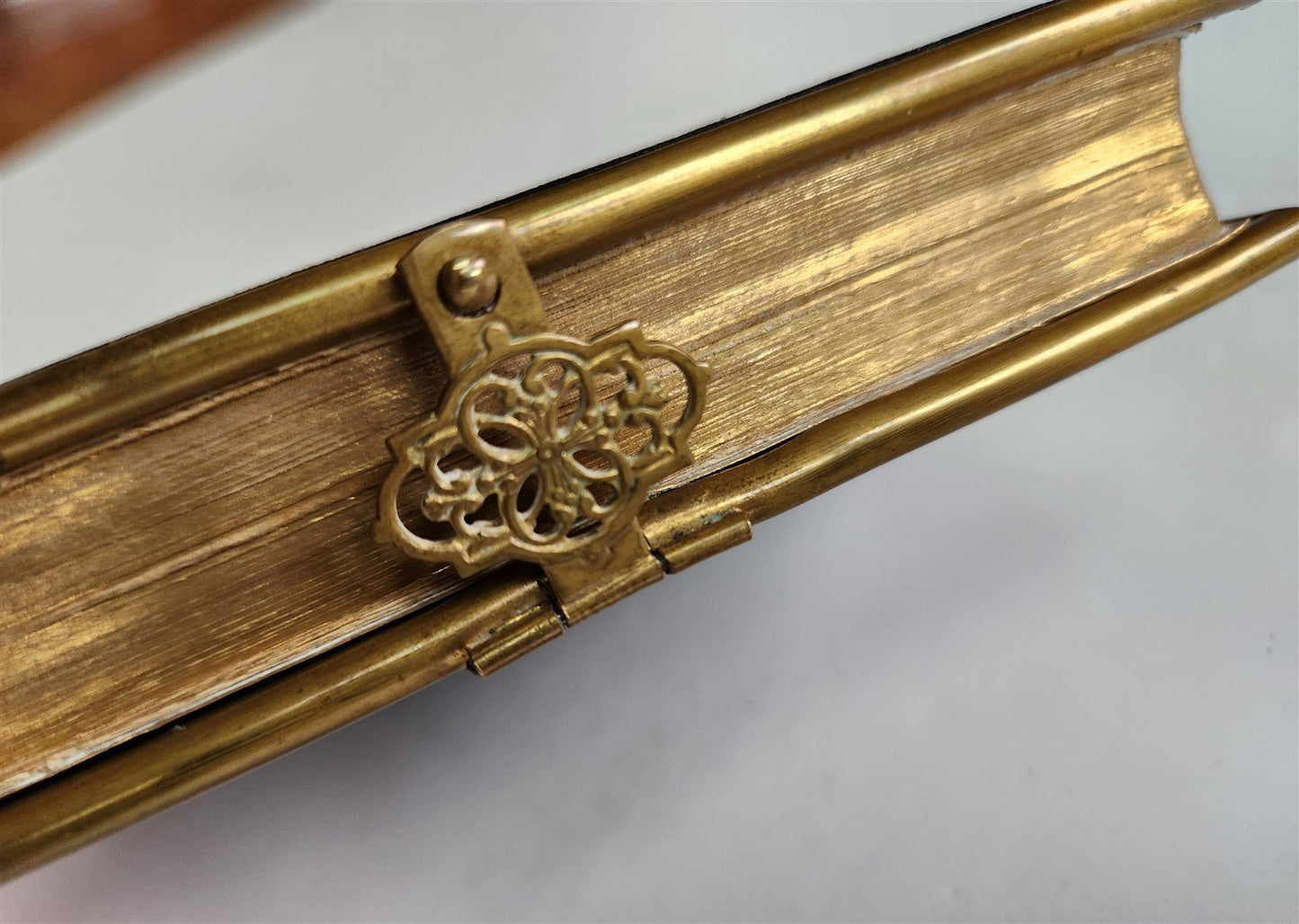 1905 HYMNAL in GERMAN antique DECORATIVE VELVET BINDING w/ METAL ORNAMENT