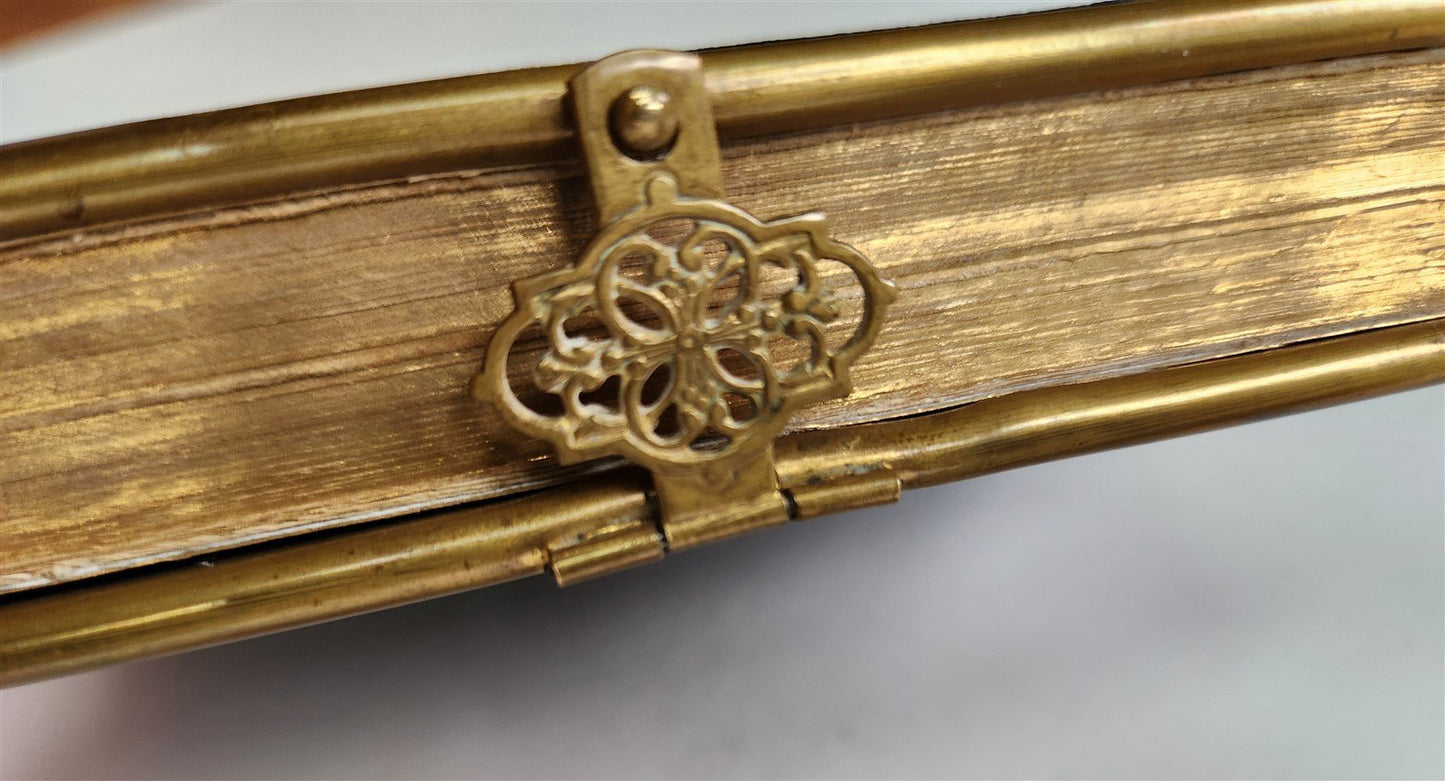 1905 HYMNAL in GERMAN antique DECORATIVE VELVET BINDING w/ METAL ORNAMENT