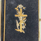 1905 HYMNAL in GERMAN antique DECORATIVE VELVET BINDING w/ METAL ORNAMENT