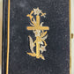 1905 HYMNAL in GERMAN antique DECORATIVE VELVET BINDING w/ METAL ORNAMENT