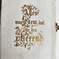 1905 HYMNAL in GERMAN antique DECORATIVE VELVET BINDING w/ METAL ORNAMENT