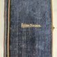 1871 PSALM BOOK in DANISH antique DECORATIVE VELVET BINDING w/ BRASS EDGES