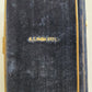1871 PSALM BOOK in DANISH antique DECORATIVE VELVET BINDING w/ BRASS EDGES