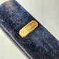 1871 PSALM BOOK in DANISH antique DECORATIVE VELVET BINDING w/ BRASS EDGES