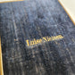 1871 PSALM BOOK in DANISH antique DECORATIVE VELVET BINDING w/ BRASS EDGES