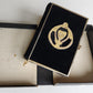 1902 HYMNAL in GERMAN antique DECORATIVE VELVET BINDING w/ METAL EDGES