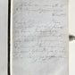 1880s HYMNAL in GERMAN antique DECORATIVE LEATHER BINDING w/ METAL EDGES