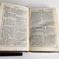 1880s HYMNAL in GERMAN antique DECORATIVE LEATHER BINDING w/ METAL EDGES
