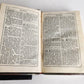 1880s HYMNAL in GERMAN antique DECORATIVE LEATHER BINDING w/ METAL EDGES