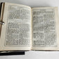 1880s HYMNAL in GERMAN antique DECORATIVE LEATHER BINDING w/ METAL EDGES