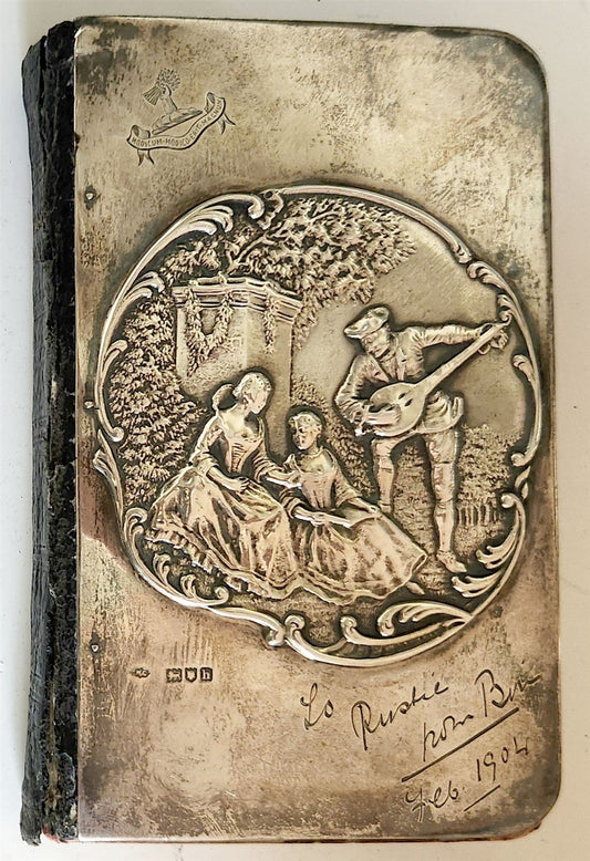 1900s THE BOOK OF COMMON PRAYER in ENGLISH antique w/ SILVER BINDING