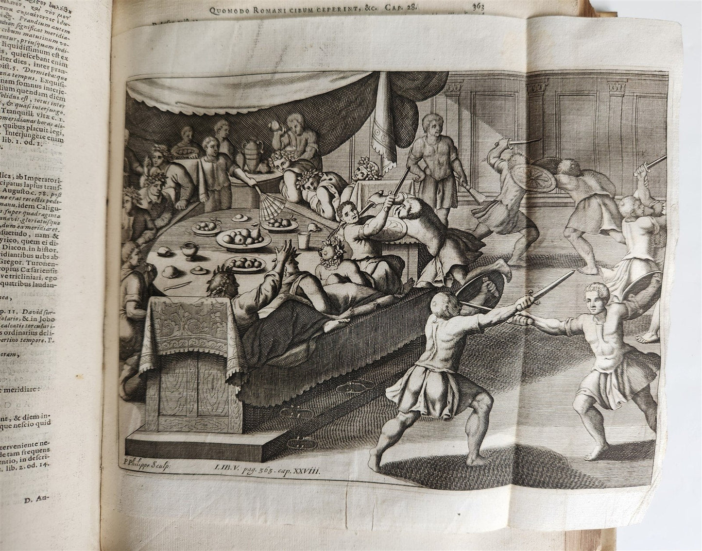 1701 ROMAN ANTIQUITIES by Johannes ROSINUS antique ILLUSTRATED vellum binding