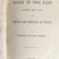 1869 diary in East during tour of Prince & Princess of Wales antique ILLUSTRATED