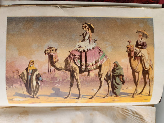 1869 diary in East during tour of Prince & Princess of Wales antique ILLUSTRATED