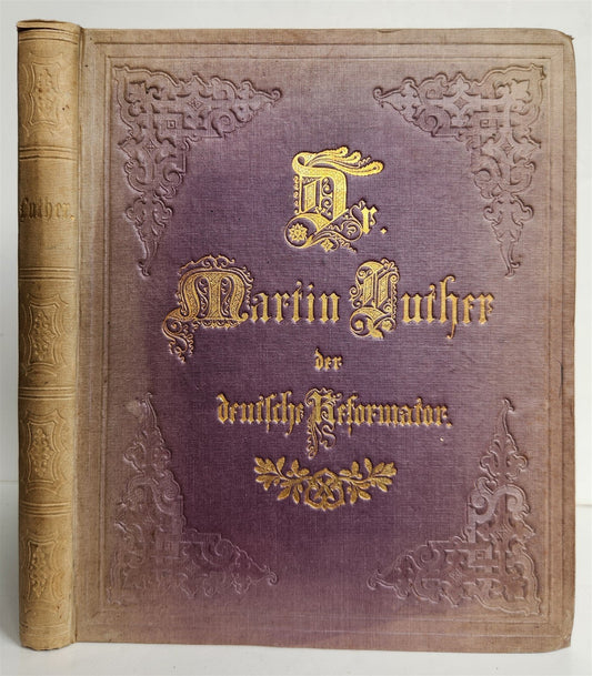 1857 DR. MARTIN LUTHER GERMAN REFORMER antique ILLUSTRATED