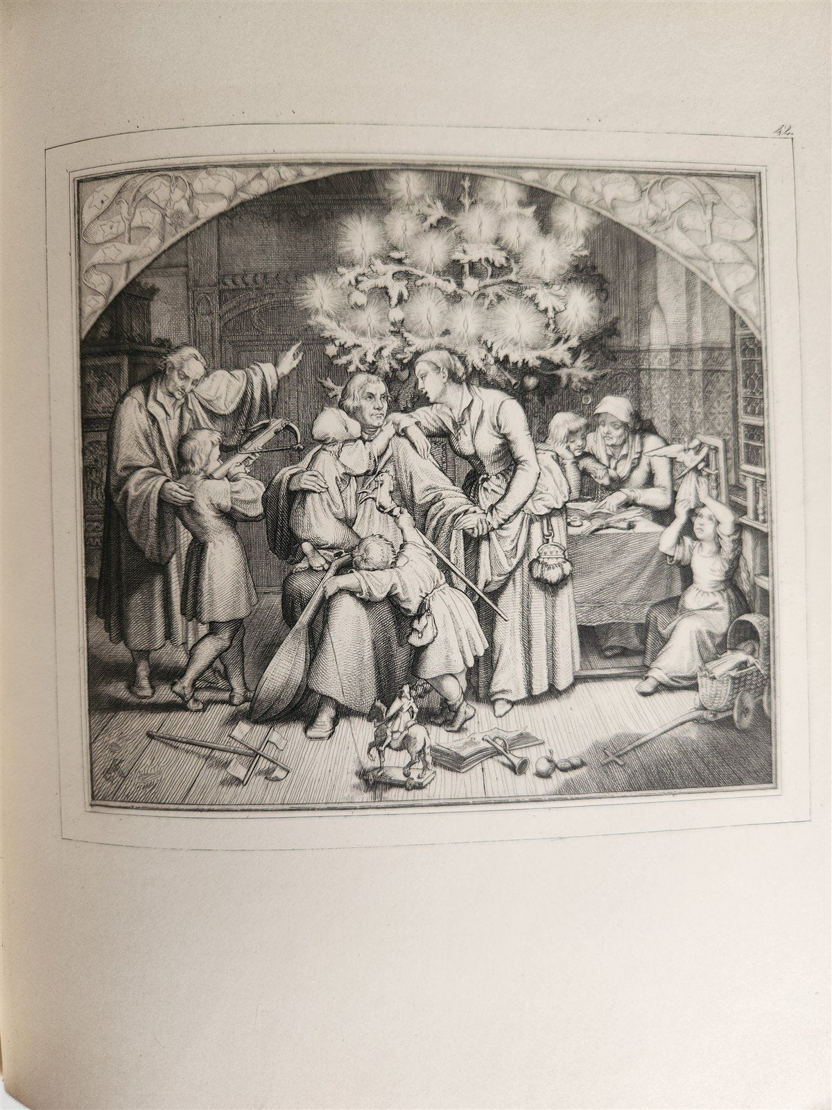 1857 DR. MARTIN LUTHER GERMAN REFORMER antique ILLUSTRATED