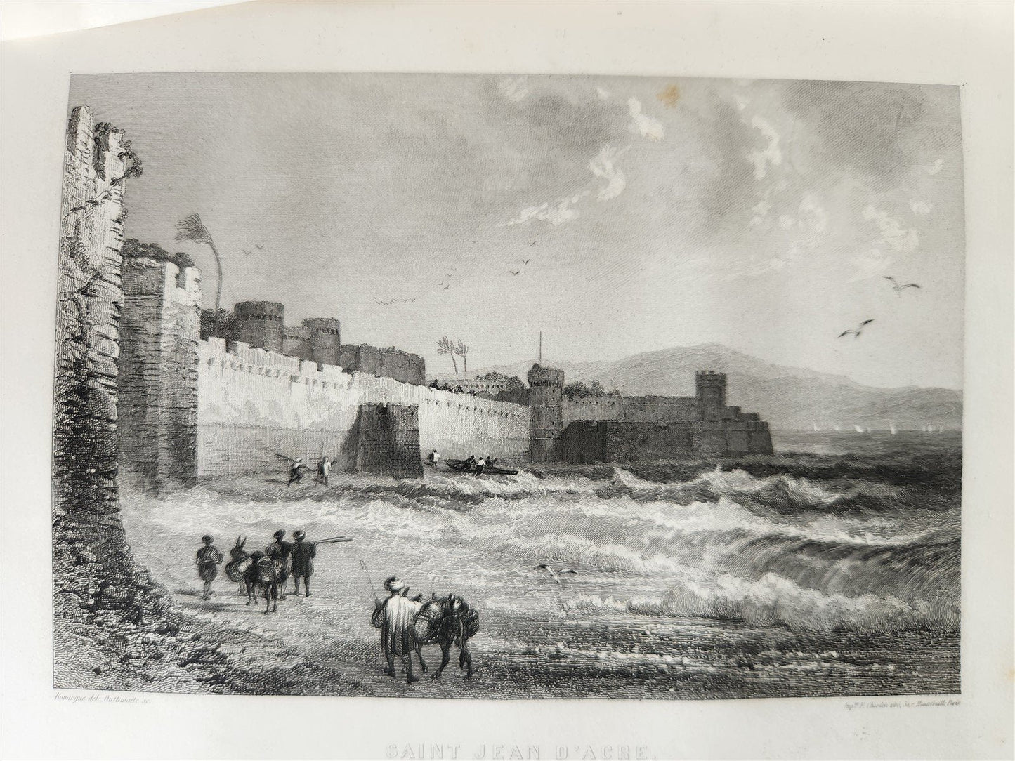 1865 JERUSALEM et la TERRE-SAINTE notes de voyage antique ILLUSTRATED