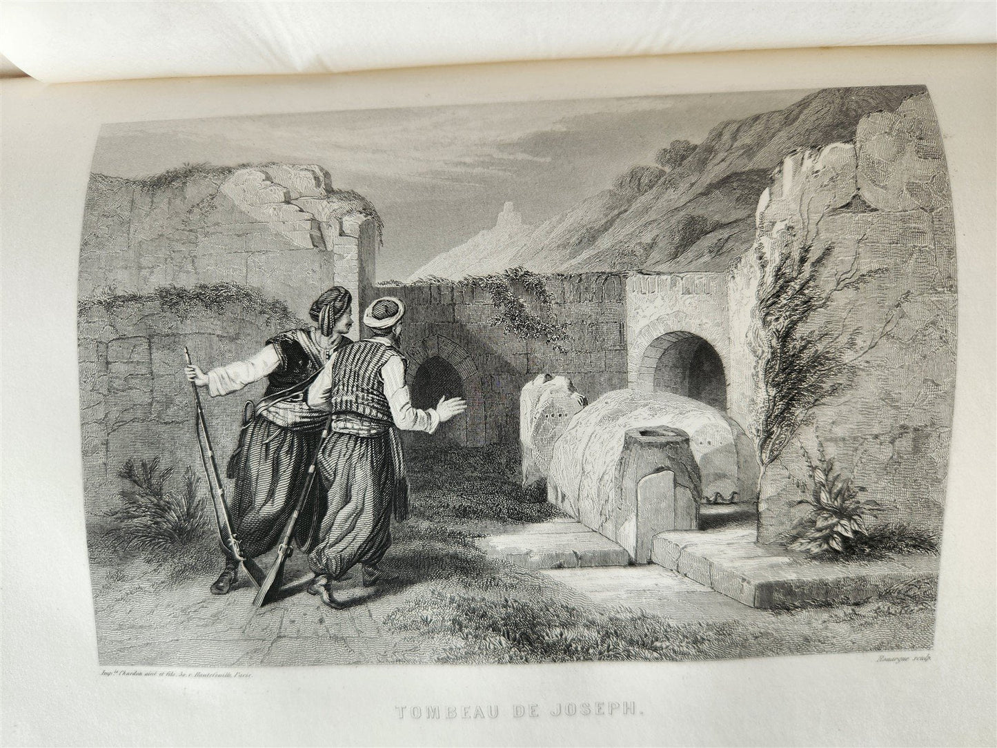 1865 JERUSALEM et la TERRE-SAINTE notes de voyage antique ILLUSTRATED