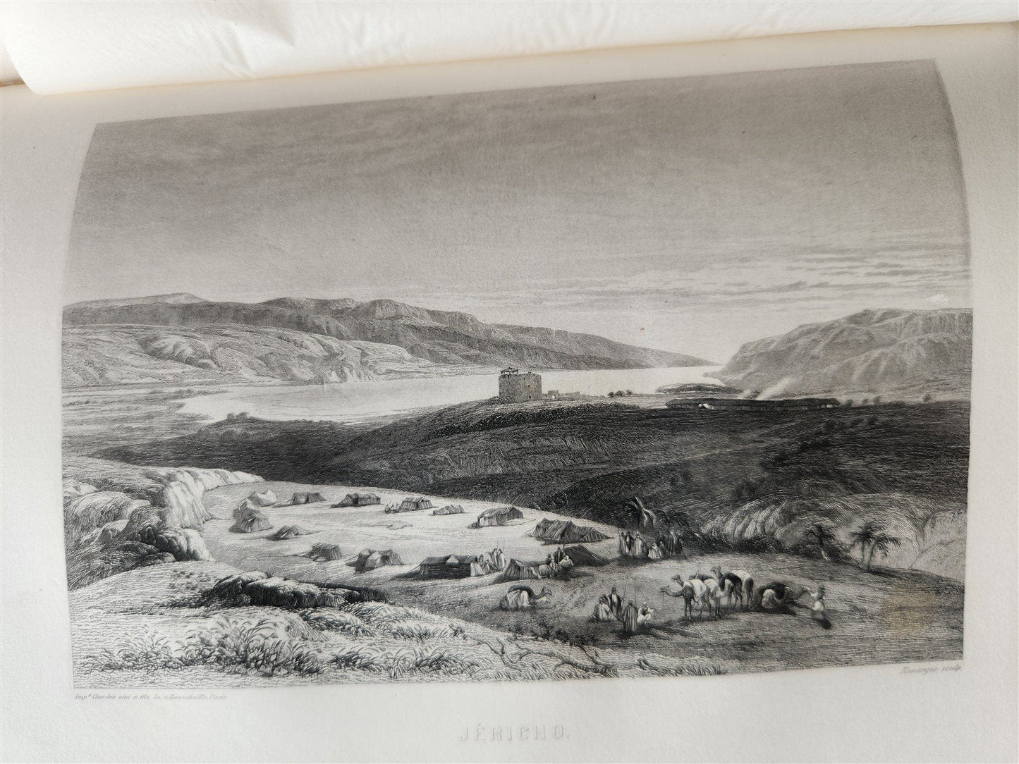 1865 JERUSALEM et la TERRE-SAINTE notes de voyage antique ILLUSTRATED