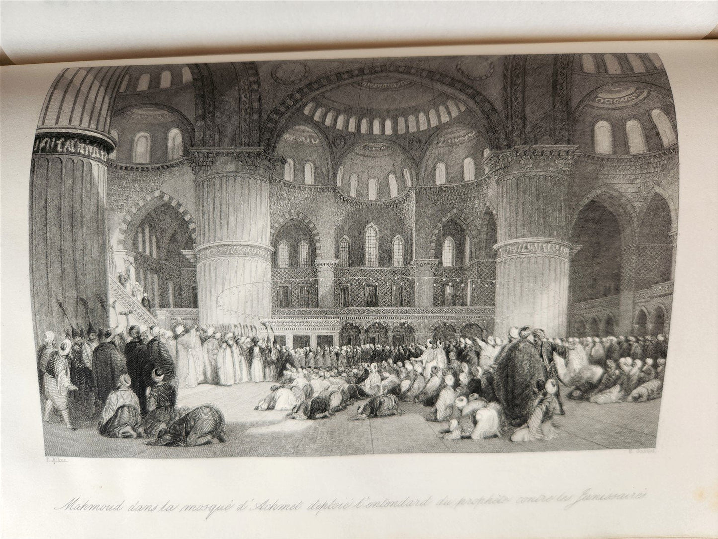 1855 HISTOIRE de EMPIRE OTTOMAN antique ILLUSTRATED HISTORY of TURKEY
