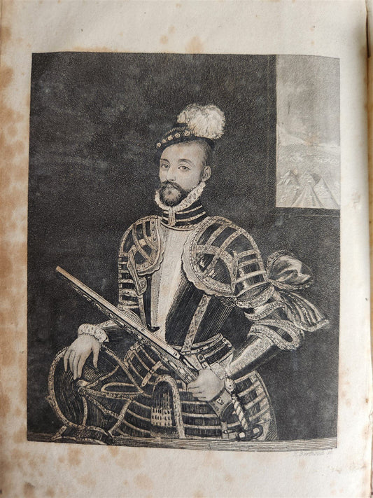 1852 LE DON QUICHOTTE de Cervantes by Paul Jouhanneaud antique ILLUSTRATED