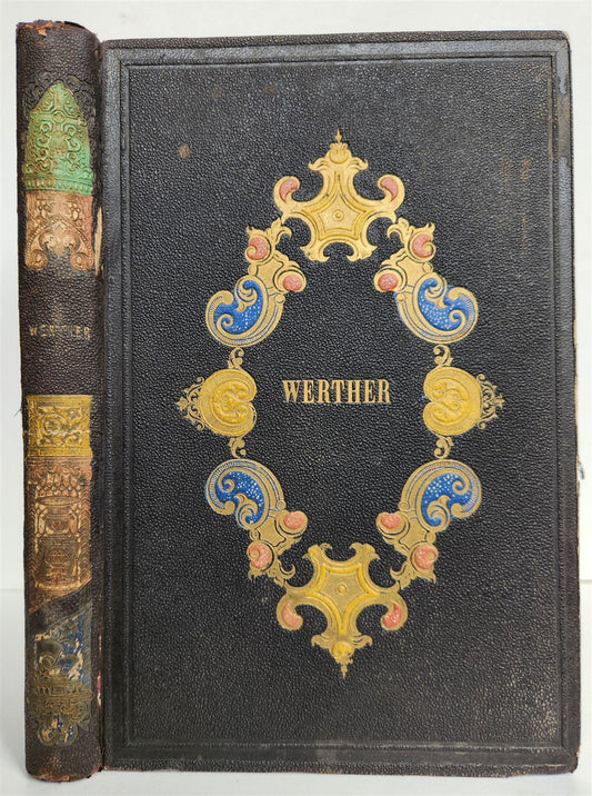 1845 WERTHER par GOETHE antique ILLUSTRATED