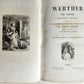1845 WERTHER par GOETHE antique ILLUSTRATED