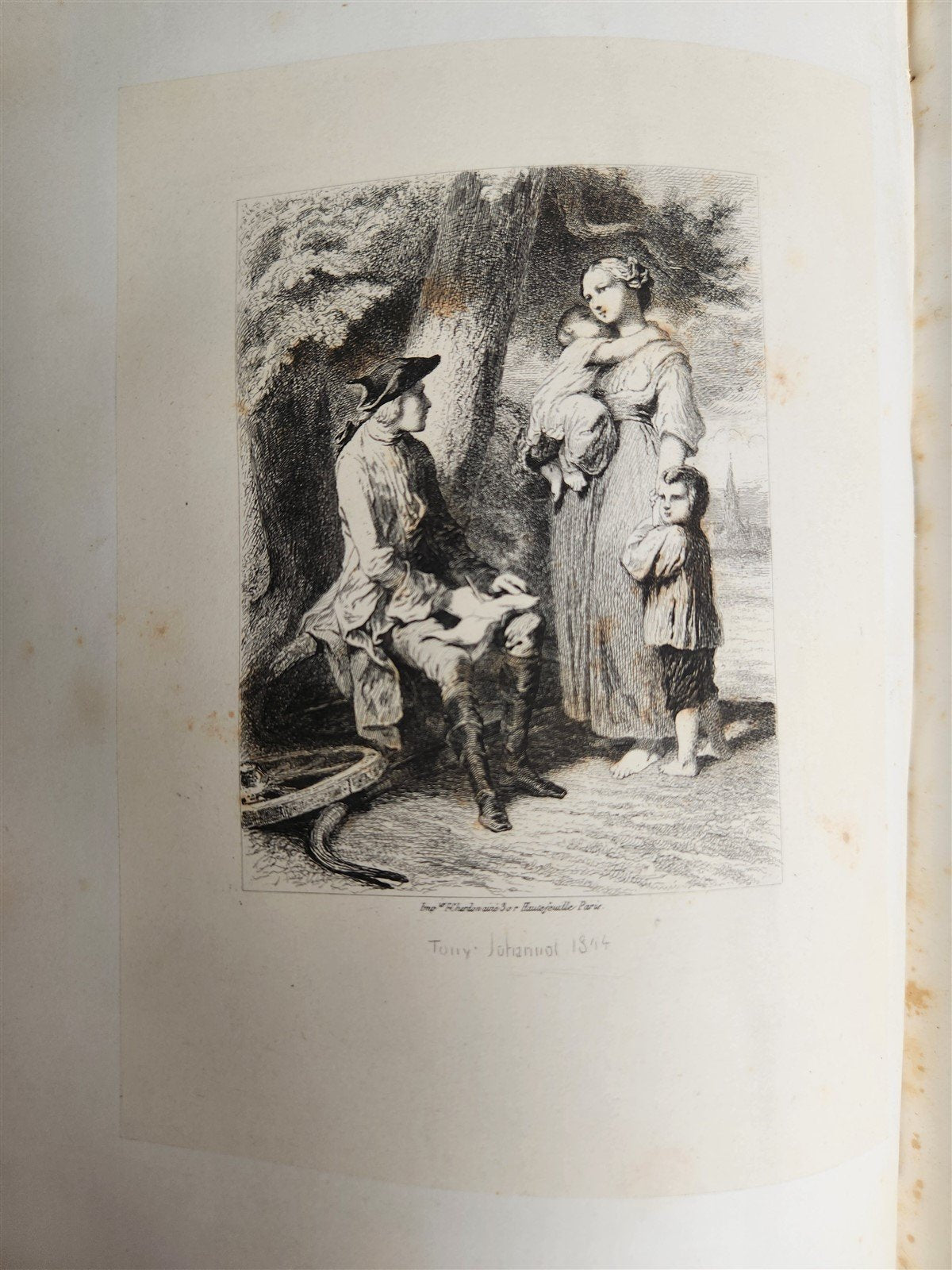 1845 WERTHER par GOETHE antique ILLUSTRATED
