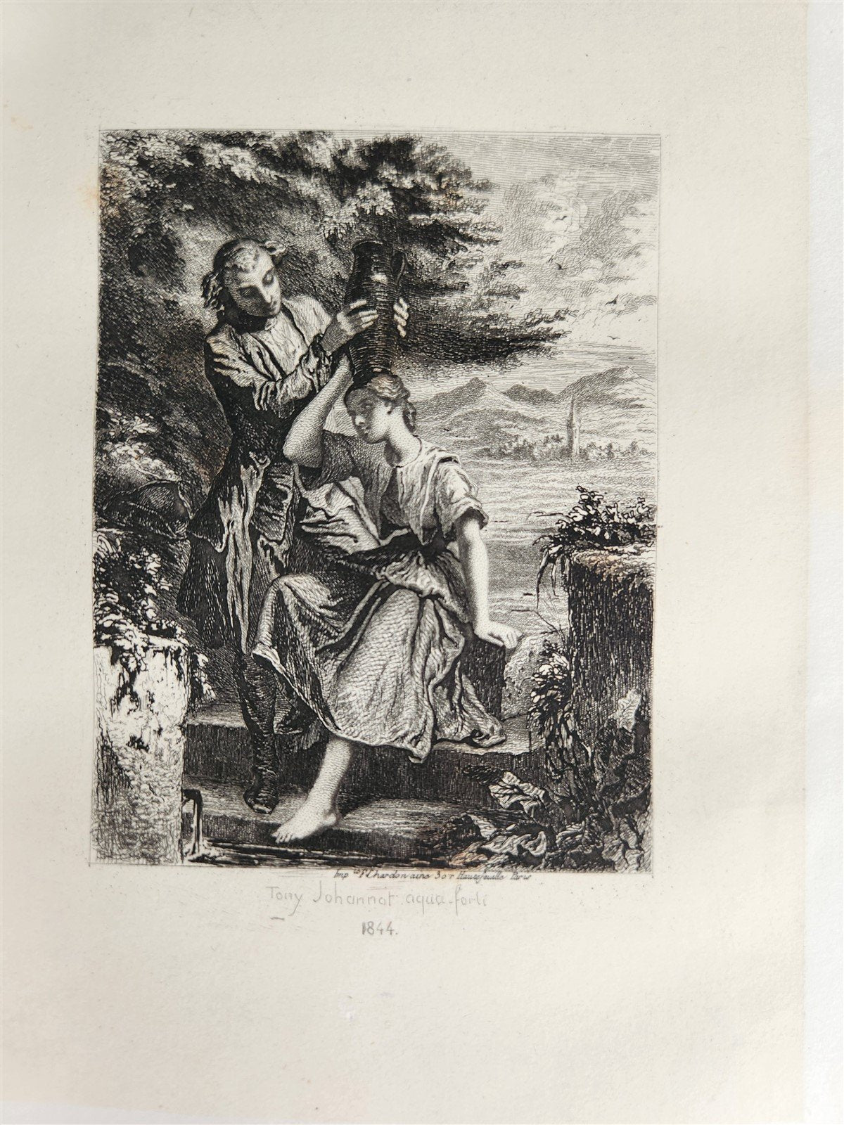 1845 WERTHER par GOETHE antique ILLUSTRATED