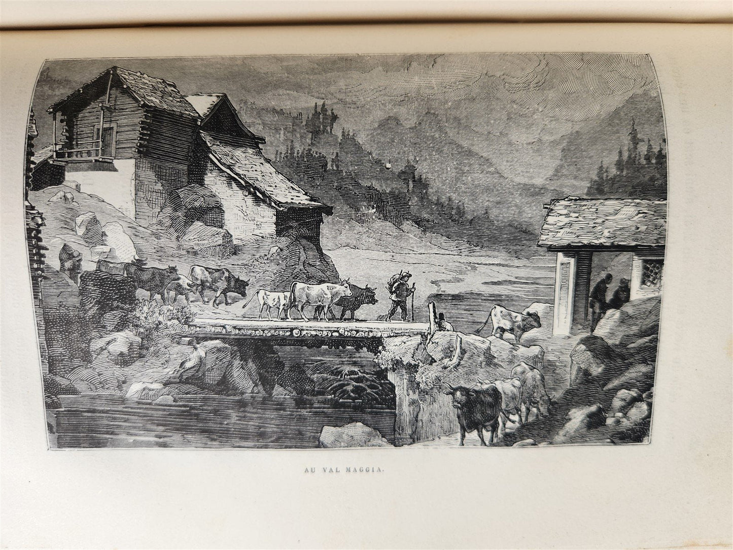 1883 PICTURESQUE SWITZERLAND antique ILLUSTRATED LA SUISSE PITTORESQUE