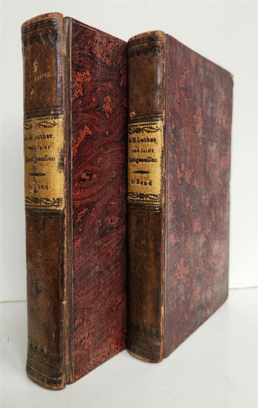 1817 MARTIN LUTHER & HIS CONTEMPORARIES 2 VOLUMES antique in GERMAN