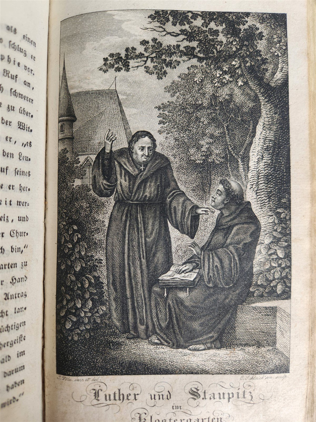1817 MARTIN LUTHER & HIS CONTEMPORARIES 2 VOLUMES antique in GERMAN