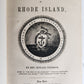 1853 HISTORY of RHODE ISLAND by Rev. Edward Peterson antique AMERICANA