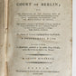 1789 THE SECRET HISTORY of the COURT of BERLIN by Count Mirabeau antique