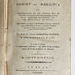 1789 THE SECRET HISTORY of the COURT of BERLIN by Count Mirabeau antique