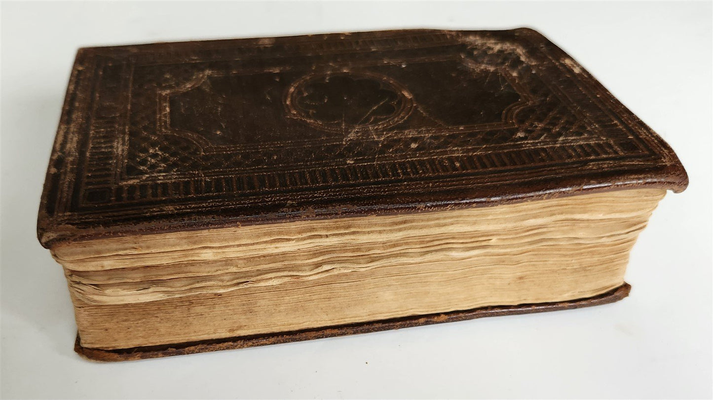 1853 BIBLE in ENGLISH pre-CIVIL WAR OLD & NEW TESTAMENTS antique AMERICANA