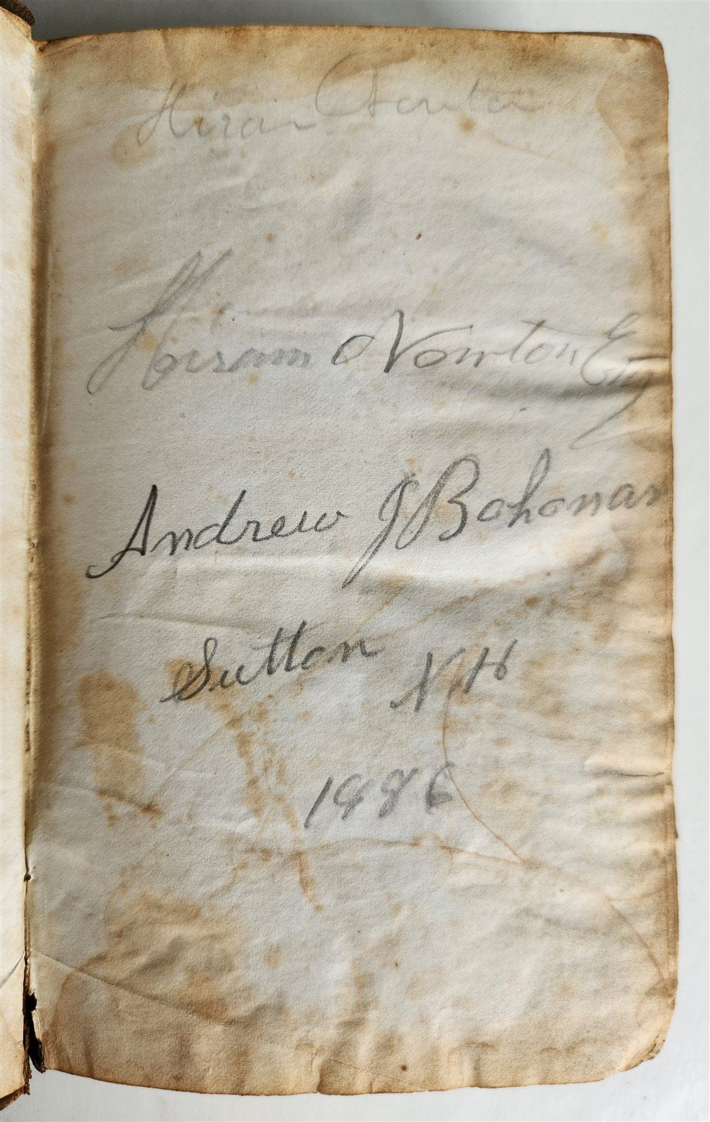 1853 BIBLE in ENGLISH pre-CIVIL WAR OLD & NEW TESTAMENTS antique AMERICANA
