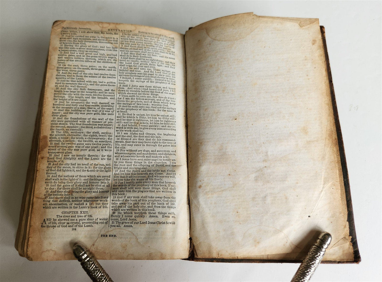 1853 BIBLE in ENGLISH pre-CIVIL WAR OLD & NEW TESTAMENTS antique AMERICANA