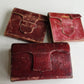 1814-1822 BIBLE in ENGLISH 3 vols. lot WALLET STYLE antique MINIATURE