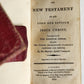 1814-1822 BIBLE in ENGLISH 3 vols. lot WALLET STYLE antique MINIATURE