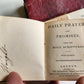 1814-1822 BIBLE in ENGLISH 3 vols. lot WALLET STYLE antique MINIATURE